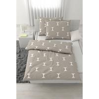 Lenjerie de pat Retro cca. 200x220/2x50x70 cm - alb/gri-maro, Modern, textil (200/220cm) - Mömax