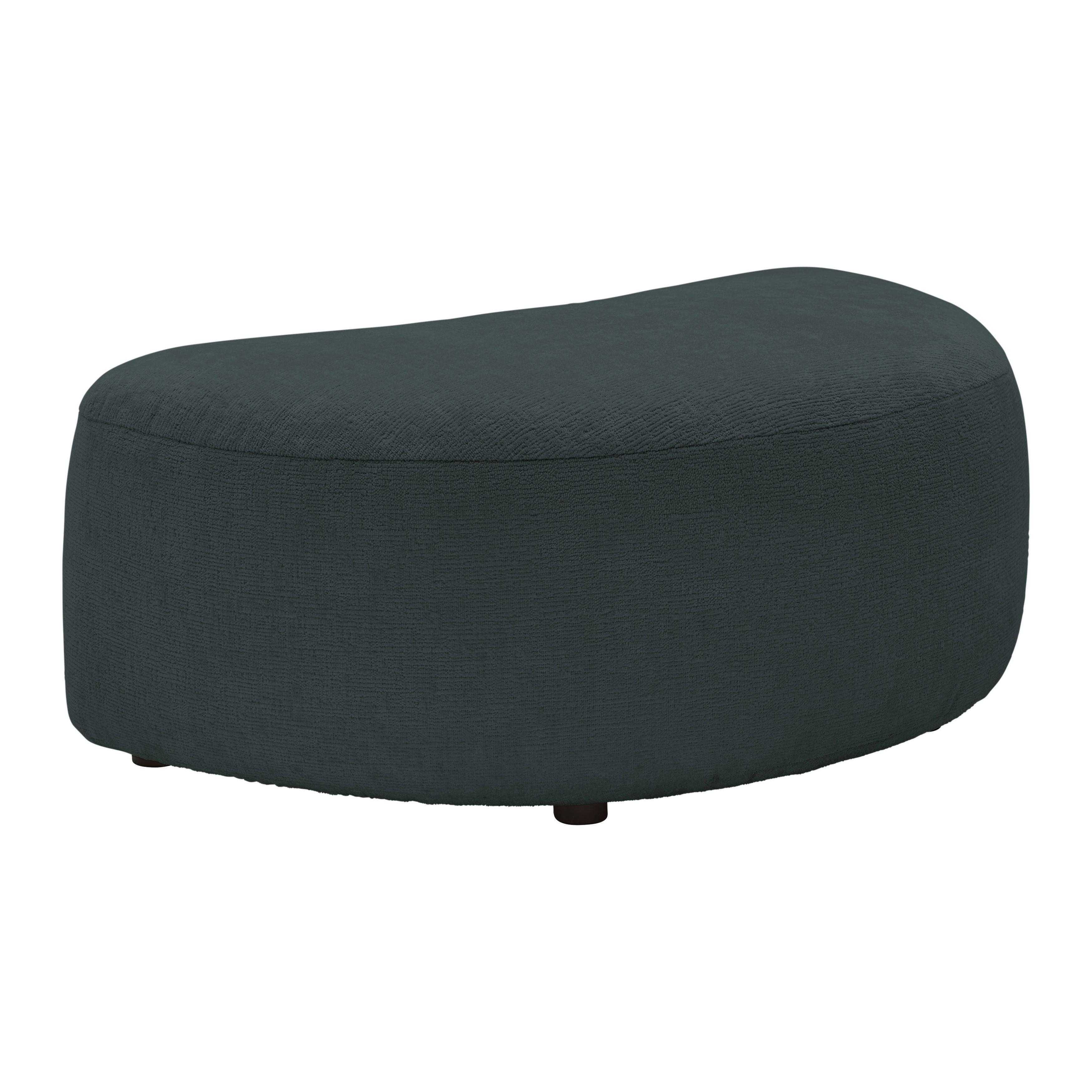 Hocker Leonas Anthrazit - Anthrazit/Schwarz, MODERN, Kunststoff/Textil (102/42/66cm) - Premium Living
