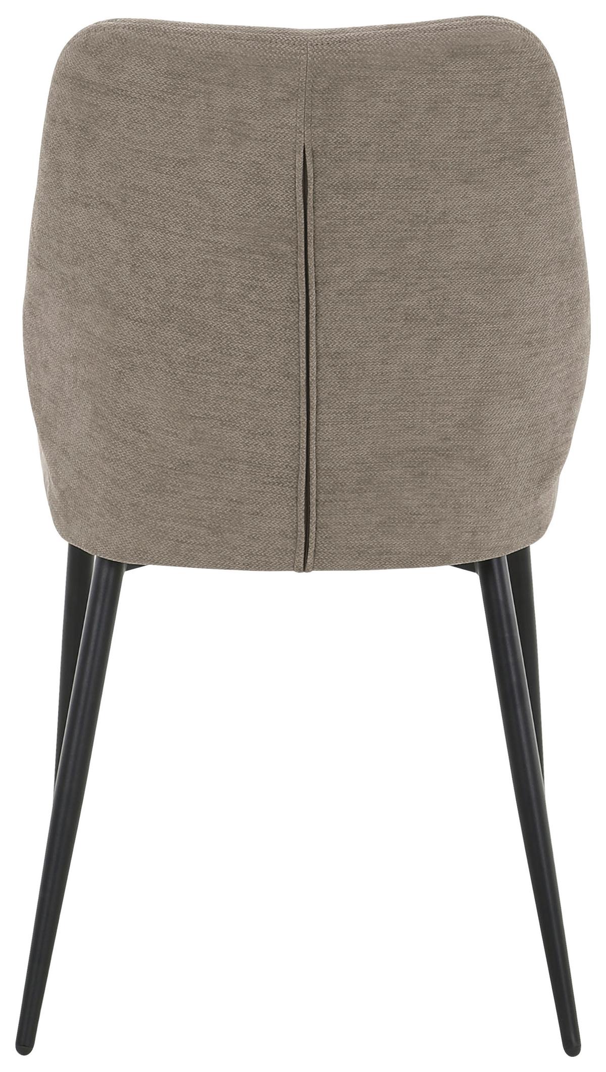 Stolica Tena - svijetlo smeđa/crna, Basics, metal/tekstil (46,5/86,5/59cm) - Based