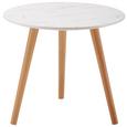 Okrasna Mizica Roman - naravna/bela, Moderno, leseni material/les (50/44/50cm) - Modern Living Okrasna Mizica Roman - naravna/bela, Moderno, leseni material/les (50/44/50cm) - Modern Living
