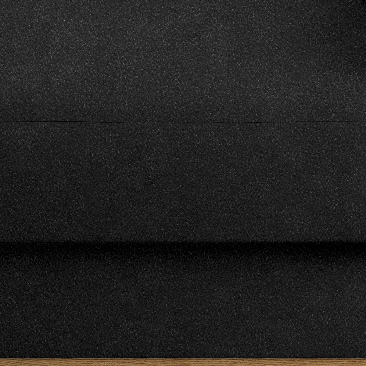 Wohnlandschaft Romeo Schwarz - Schwarz, KONVENTIONELL, Textil/Metall (167/87/234cm) - Zandiara