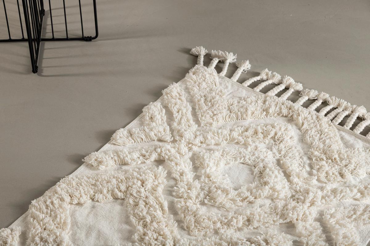HOCHFLORTEPPICH HILMA - Weiß, LIFESTYLE, Textil (200/70cm) - P & B