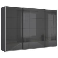DULAP USI CULISANTE FELDKIRCH - antracit/antracit lucios intens, Modern, sticlă/material pe bază de lemn (315/210/62cm)