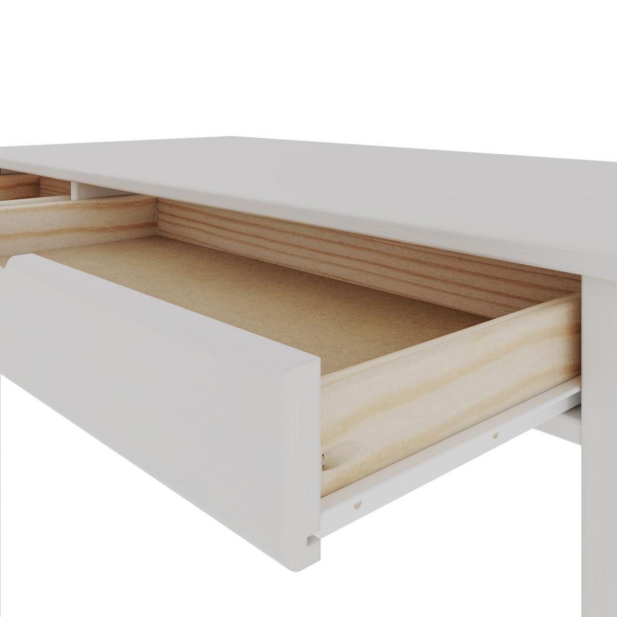BIURKO GAVA - biały, Konventionell, materiał drewnopochodny/drewno (120/80/60cm) - MID.YOU
