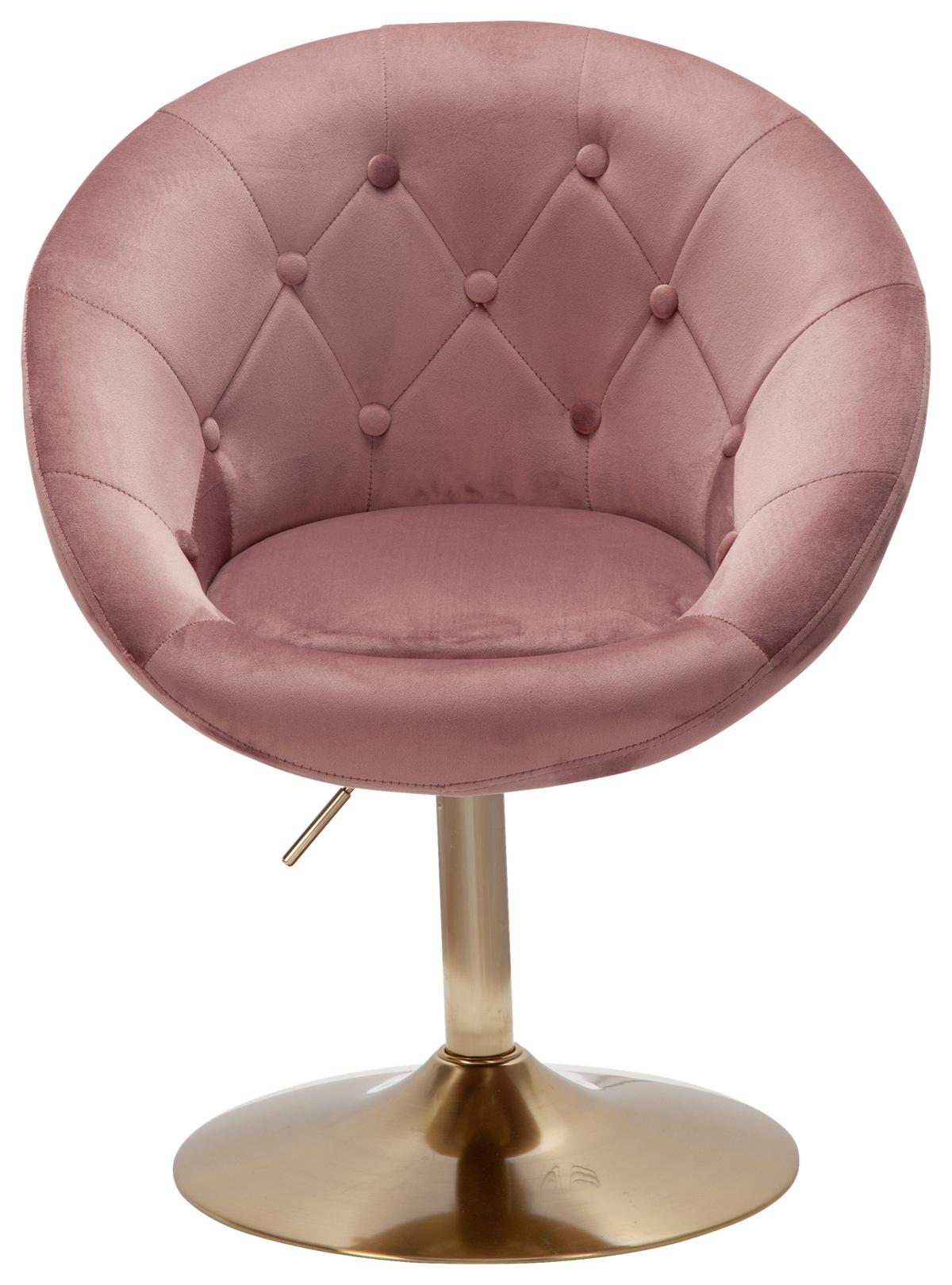 Stol Wl6.300 - zlate barve/roza, Konvencionalno (67/100/62cm) - MID.YOU