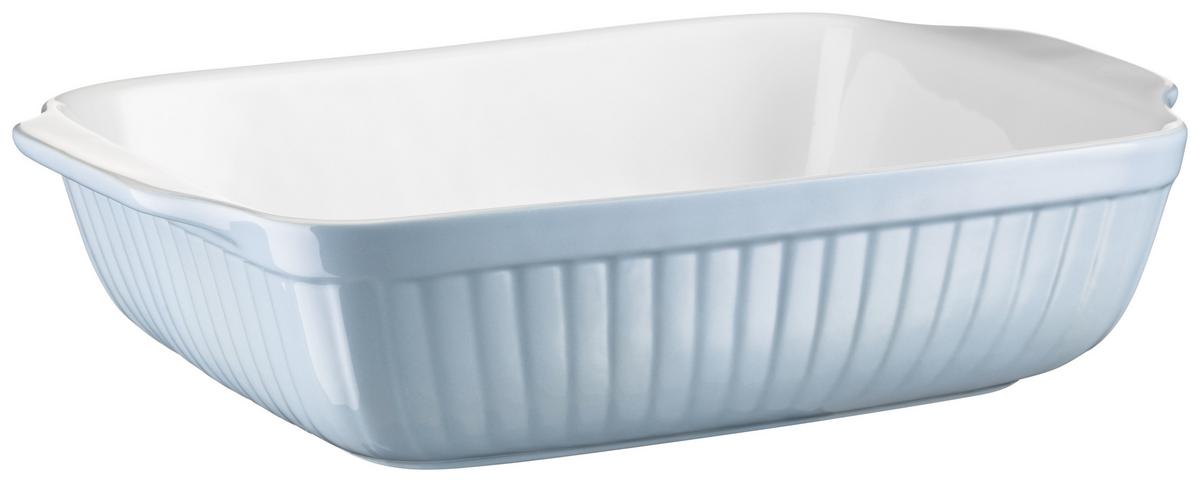 Auflaufformenset Kitchen Time aus Keramik, 2er-Set - Hellblau, Basics, Keramik (33/8/24cm) - Mäser