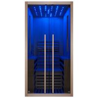 Infrarotkabine Carbon ca. 100x195x130cm - Naturfarben, Basics, Holz (100/195/130cm) - Sanotechnik