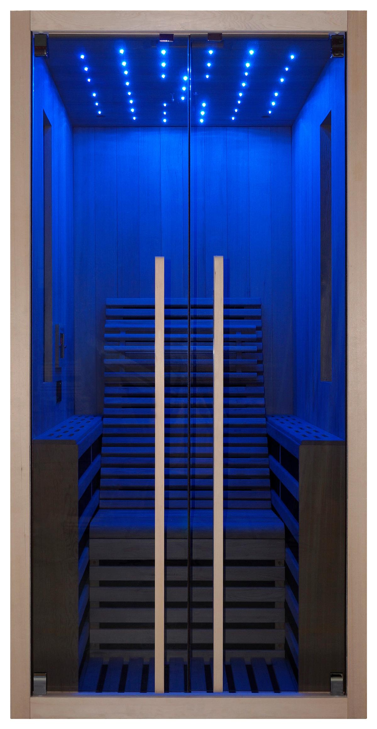 Infrarotkabine Carbon ca. 100x195x130cm - Naturfarben, Basics, Holz (100/195/130cm) - Sanotechnik