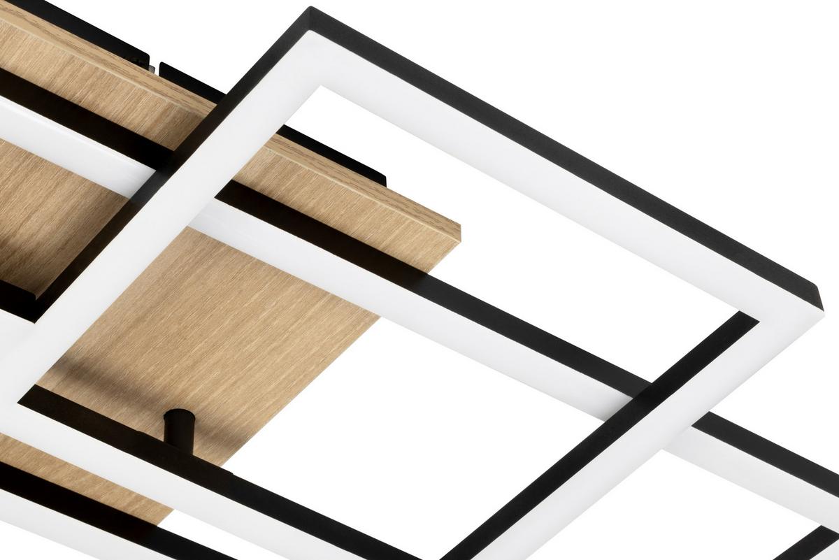 LAMPA SUFITOWA LED WORCESTER - brązowy, Basics, tworzywo sztuczne/metal (70/38/7,5cm) - Novel