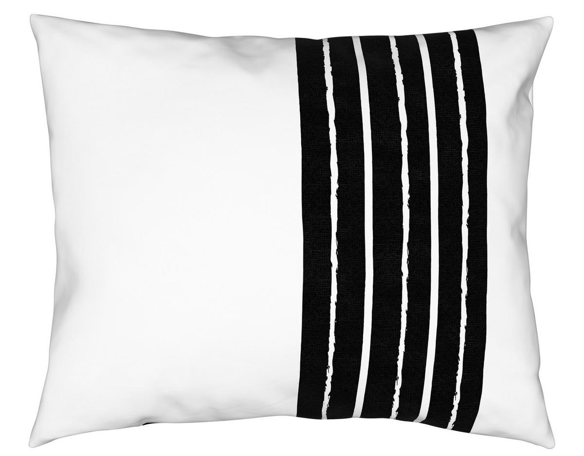 Bettwäsche Stripes in Weiss/Schwarz ca. 160x210cm - Weiss, Modern, Textil (160/210cm) - Modern Living