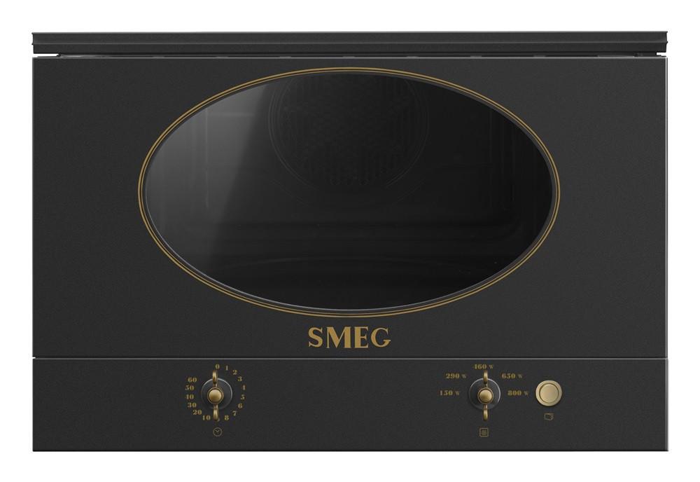Beépíthető Mikrohullámú Sütő Smeg Mp822nao - bronzszínű/antracit, Design (59,5/39/33,4cm)