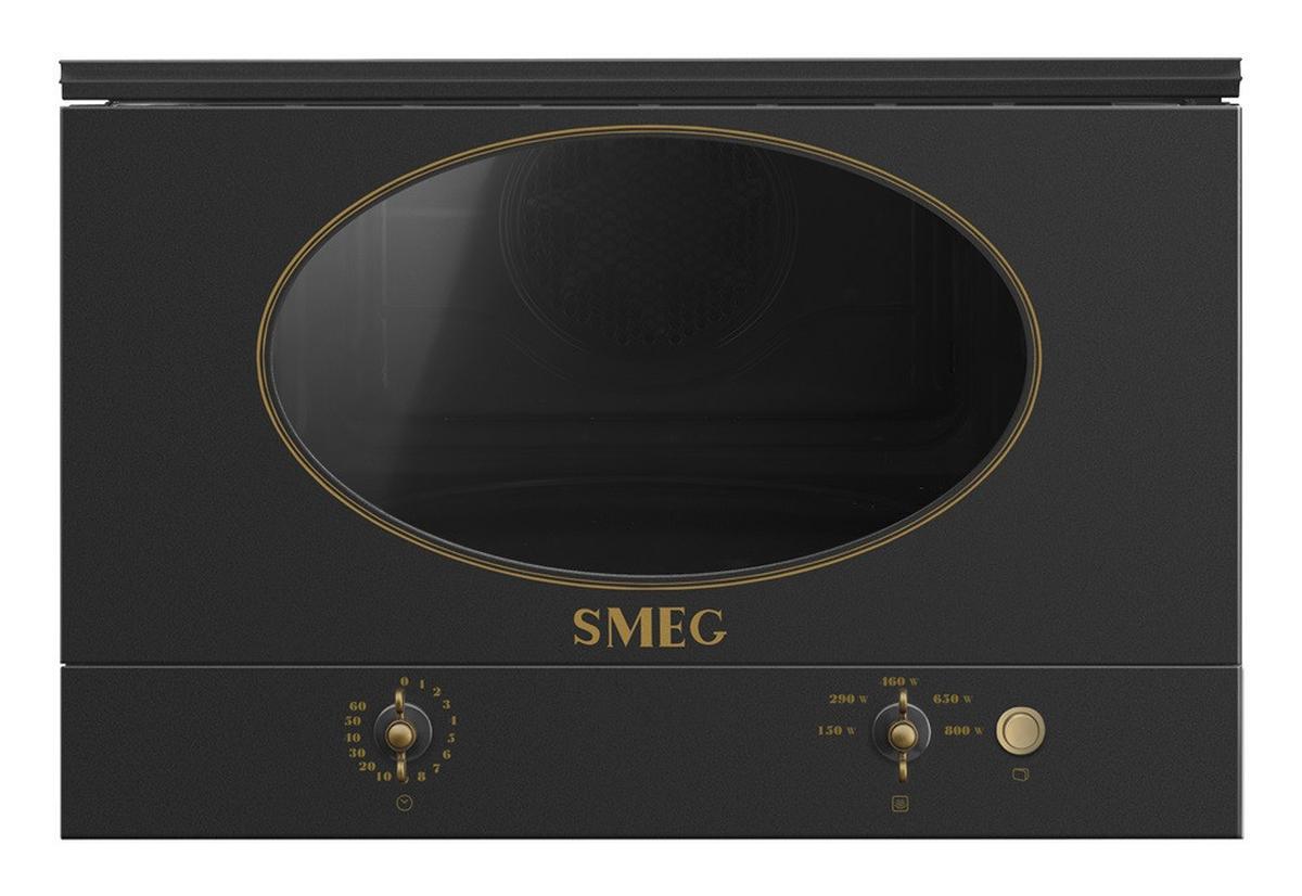 Beépíthető Mikrohullámú Sütő Smeg Mp822nao - bronzszínű/antracit, Design (59,5/39/33,4cm)