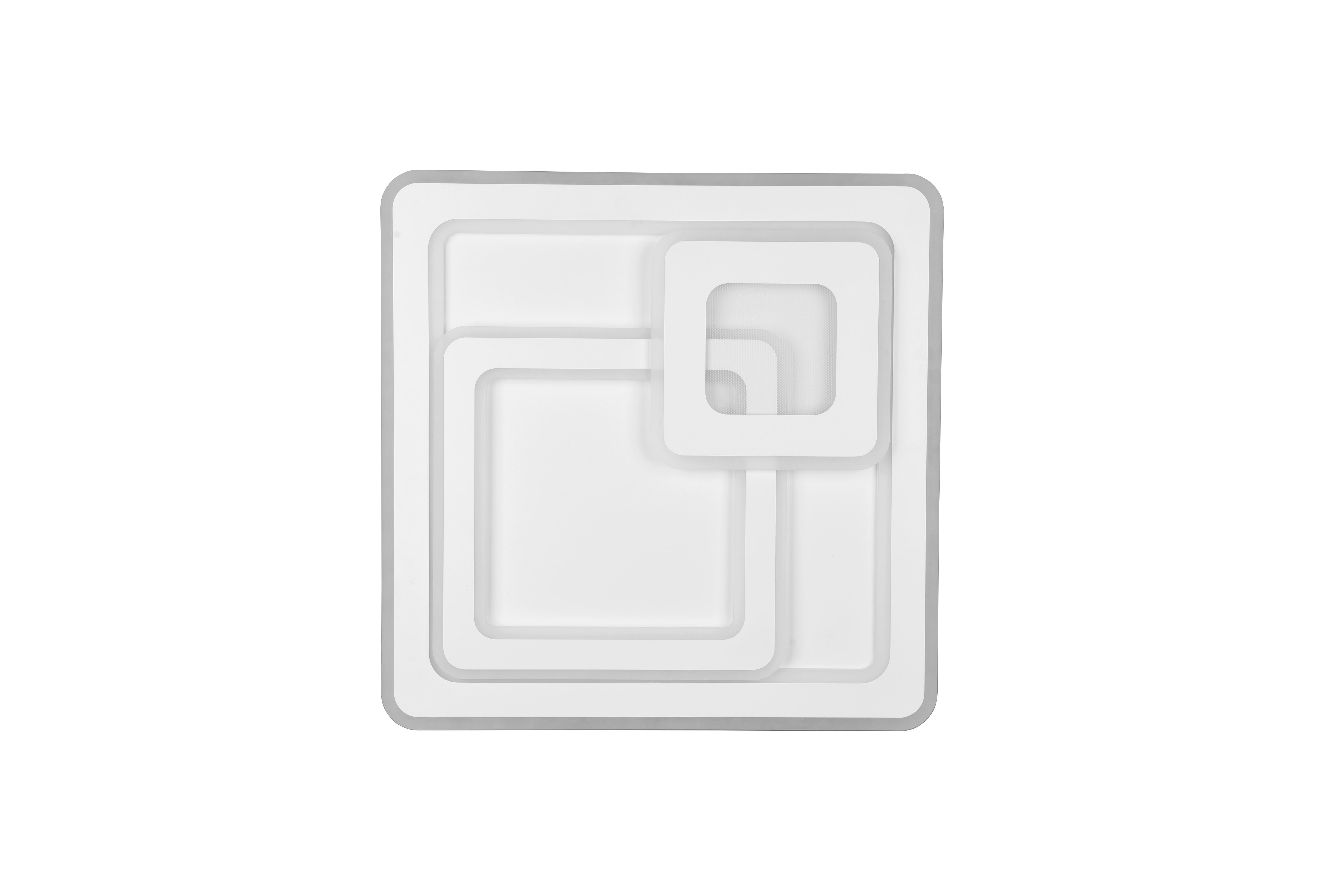 LED-Deckenleuchte Mita in Weiß max. 76 Watt - Weiß, Design, Metall (51,5/7/51,5cm) - Trio Leuchten