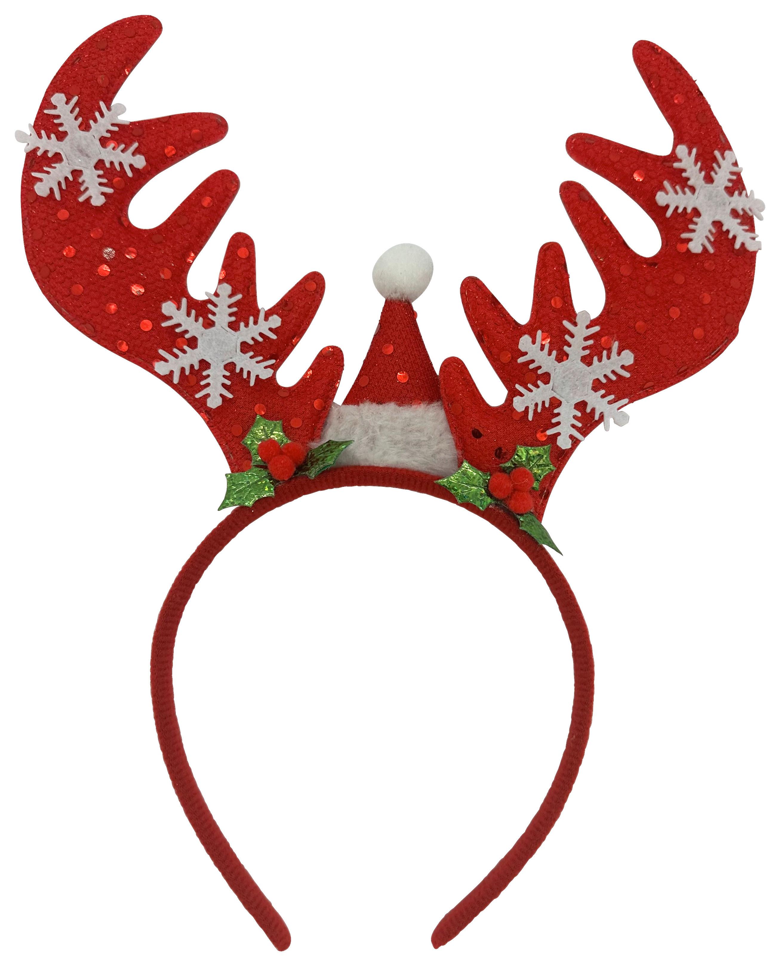 Haarreifen Deer Rot - Rot, KONVENTIONELL, Kunststoff/Textil (25/26/1cm) - Mömax