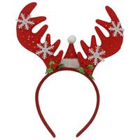 Haarreifen Deer Rot - Rot, KONVENTIONELL, Kunststoff/Textil (25/26/1cm) - Mömax