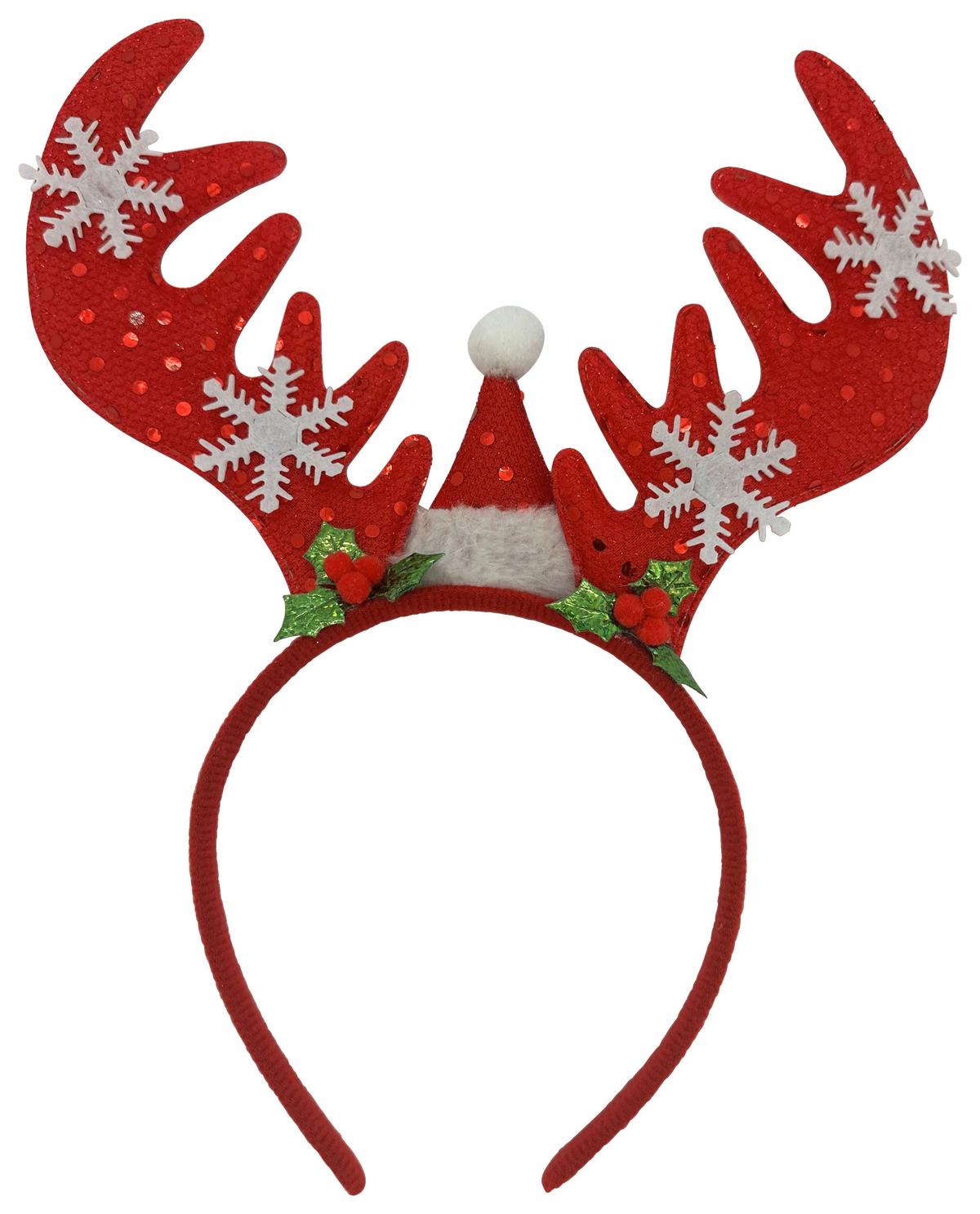 Haarreifen Deer Rot - Rot, KONVENTIONELL, Kunststoff/Textil (25/26/1cm) - Mömax