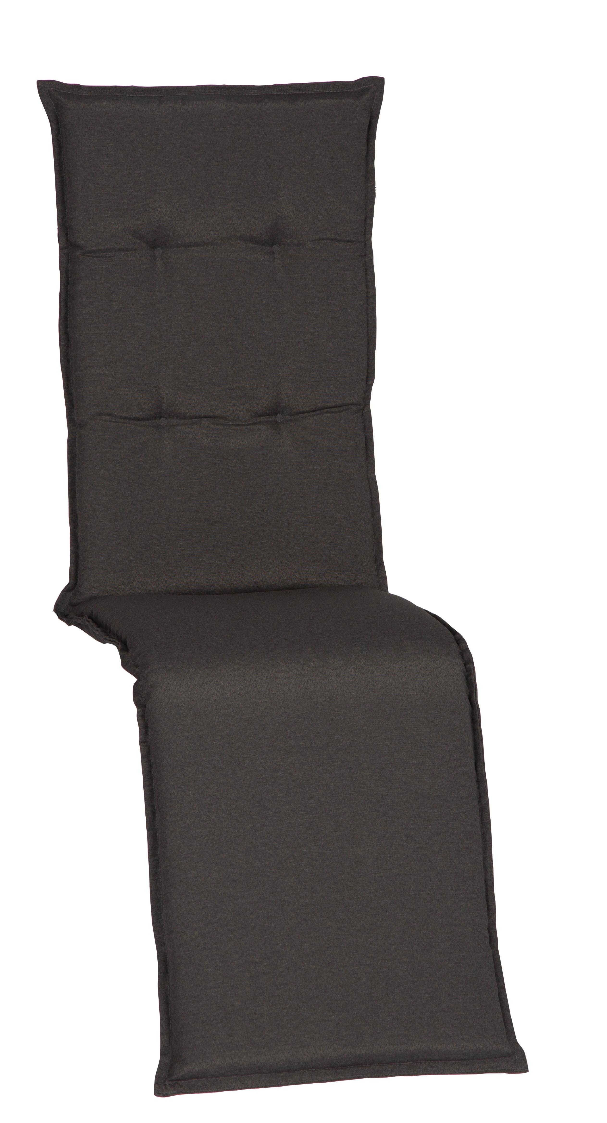 Relaxsesselauflage Trier ca.170x46x8cm Dunkelgrau - Dunkelgrau, Basics, Textil (170/46/8cm)