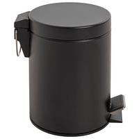 Coș de gunoi pentru cosmetice Kosmo - culoare crom/negru, Konventionell, plastic/metal (17/24cm)