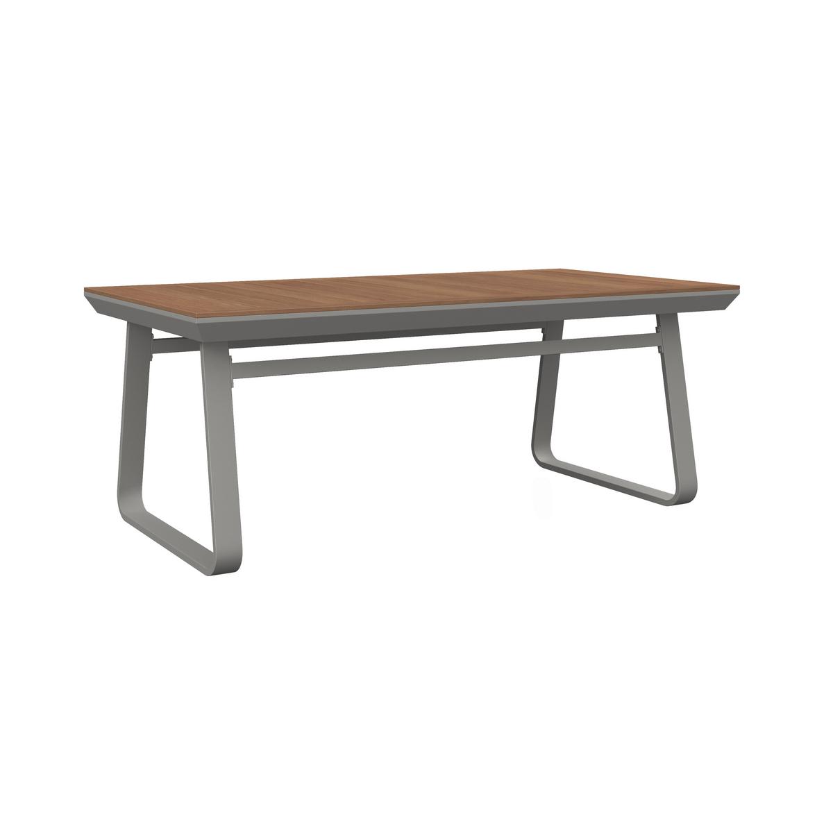 DINING-LOUNGESET EMMA - Creme/Hellgrau, Modern, Holz/Textil (248/318cm) - Bessagi Garden