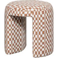 Hocker Charlie Orange/Weiß - Orange/Weiß, Design, Textil (45/47/45cm) - Livetastic