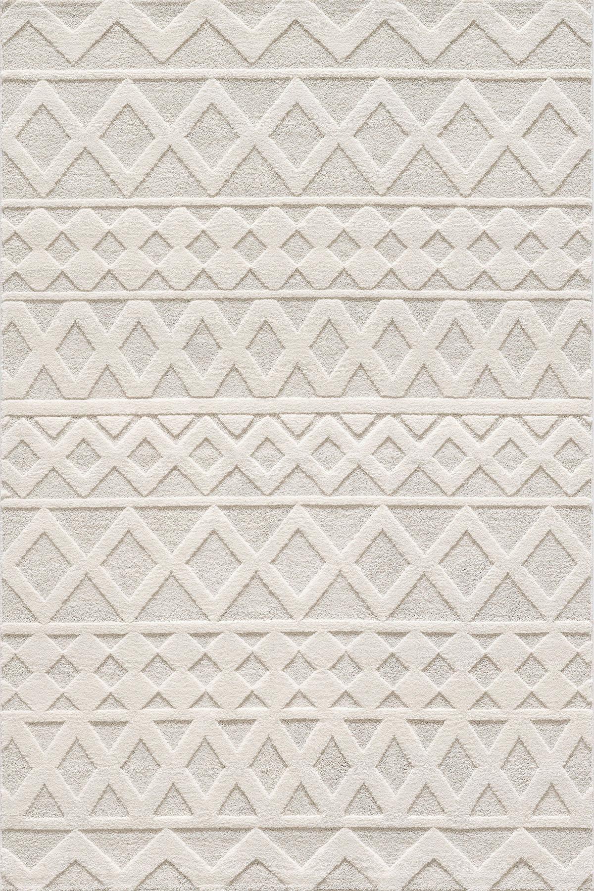 Webteppich Elio Creme/Beige ca. 200x290cm - Beige/Creme, KONVENTIONELL, Textil (200/290cm)