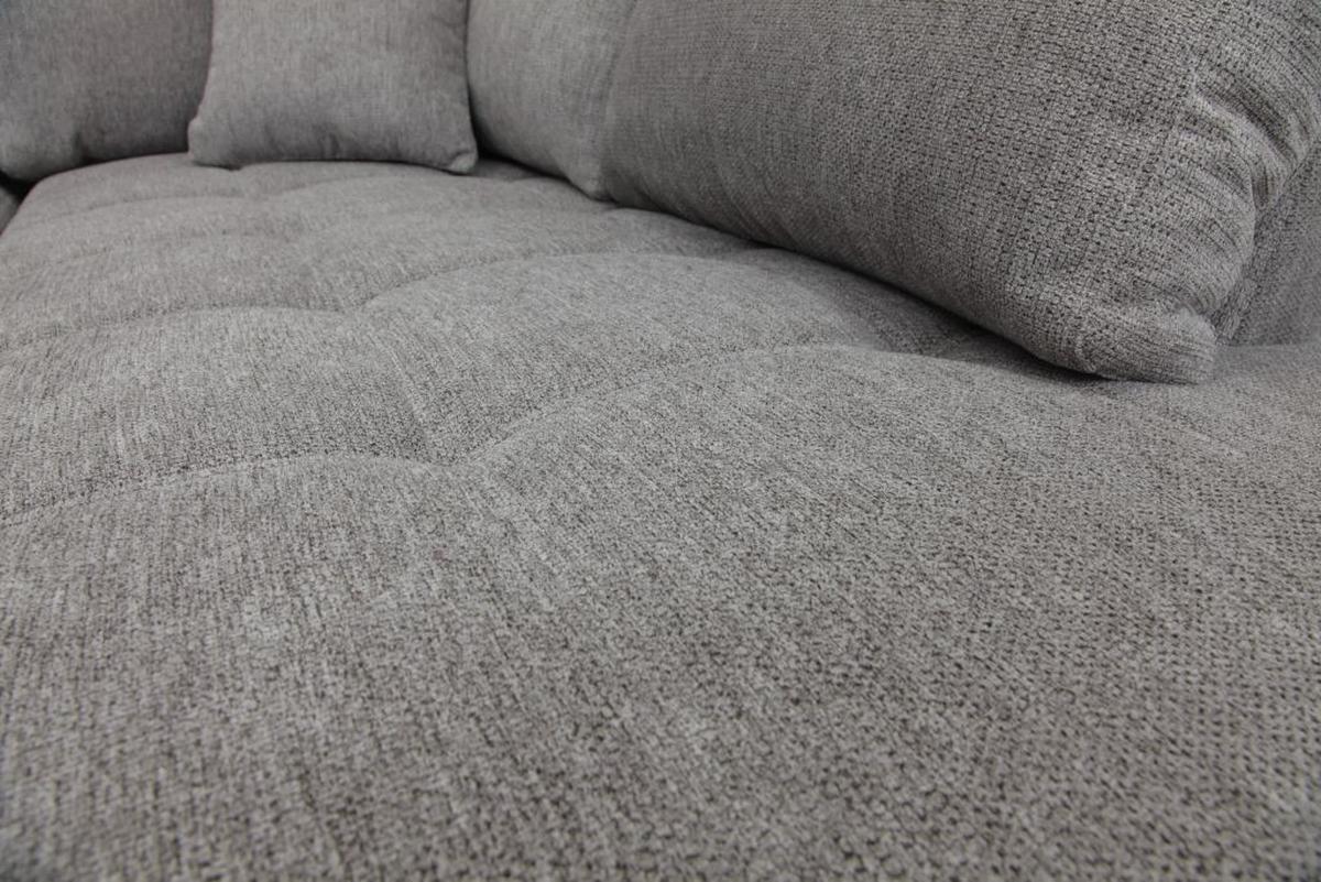 Kutna Garnitura Senso - siva/boje kroma, Moderno, tekstil/drvo (183/346/197cm) - Modern Living