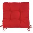 Sitzkissen Elli in Rot, ca. 40x7x40cm - Rot, Textil (40/40/7cm) - MÖMAX modern living