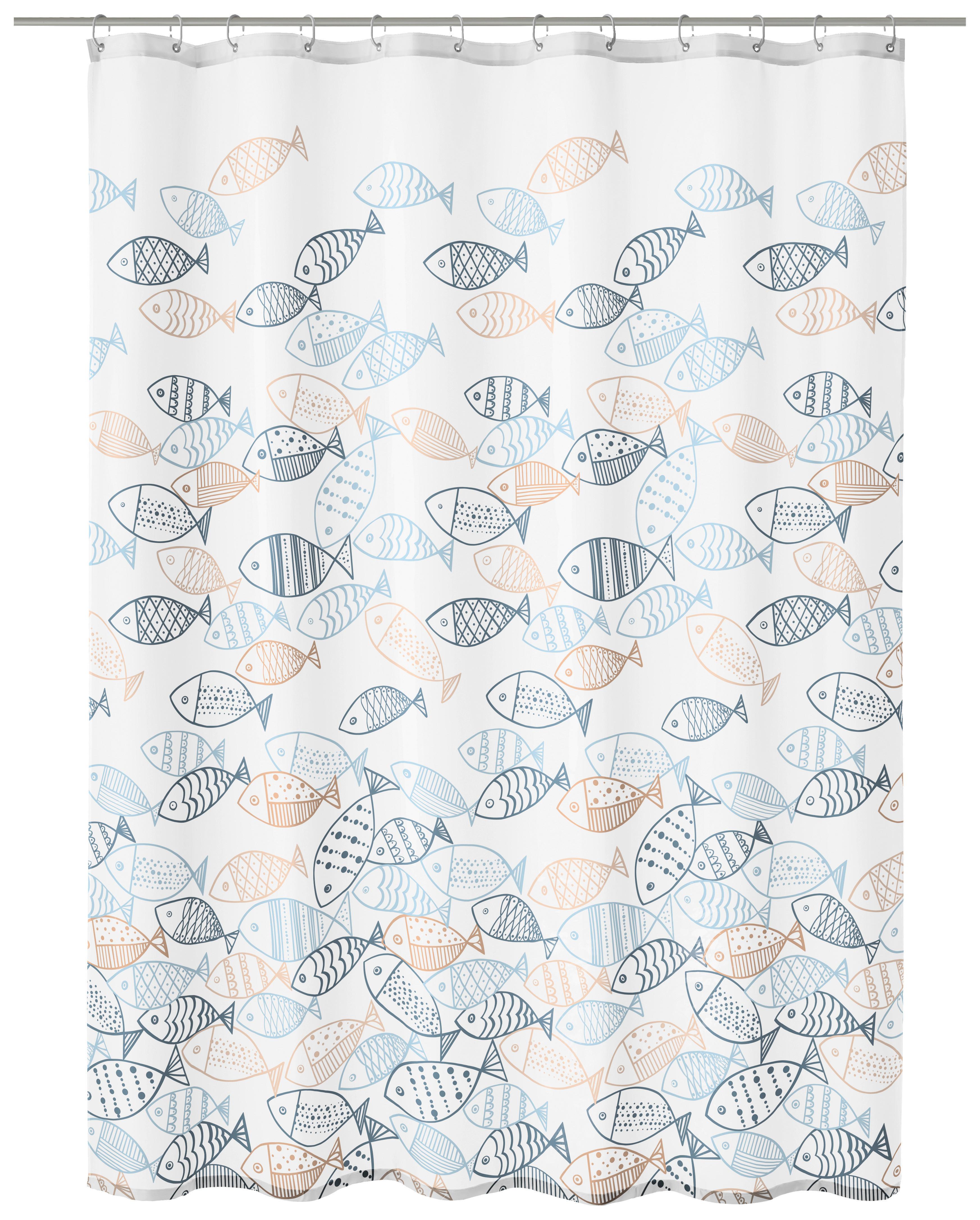 ZASŁONA PRYSZNICOWA SARDINAS - Basics, tworzywo sztuczne (180/200cm) - Kleine Wolke