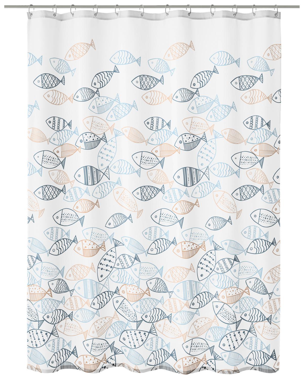 ZASŁONA PRYSZNICOWA SARDINAS - Basics, tworzywo sztuczne (180/200cm) - Kleine Wolke