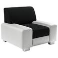 Fotelja Miami - bijela/crna, Modern, drvo/metal (104/81/90cm) Fotelja Miami - bijela/crna, Modern, drvo/metal (104/81/90cm)