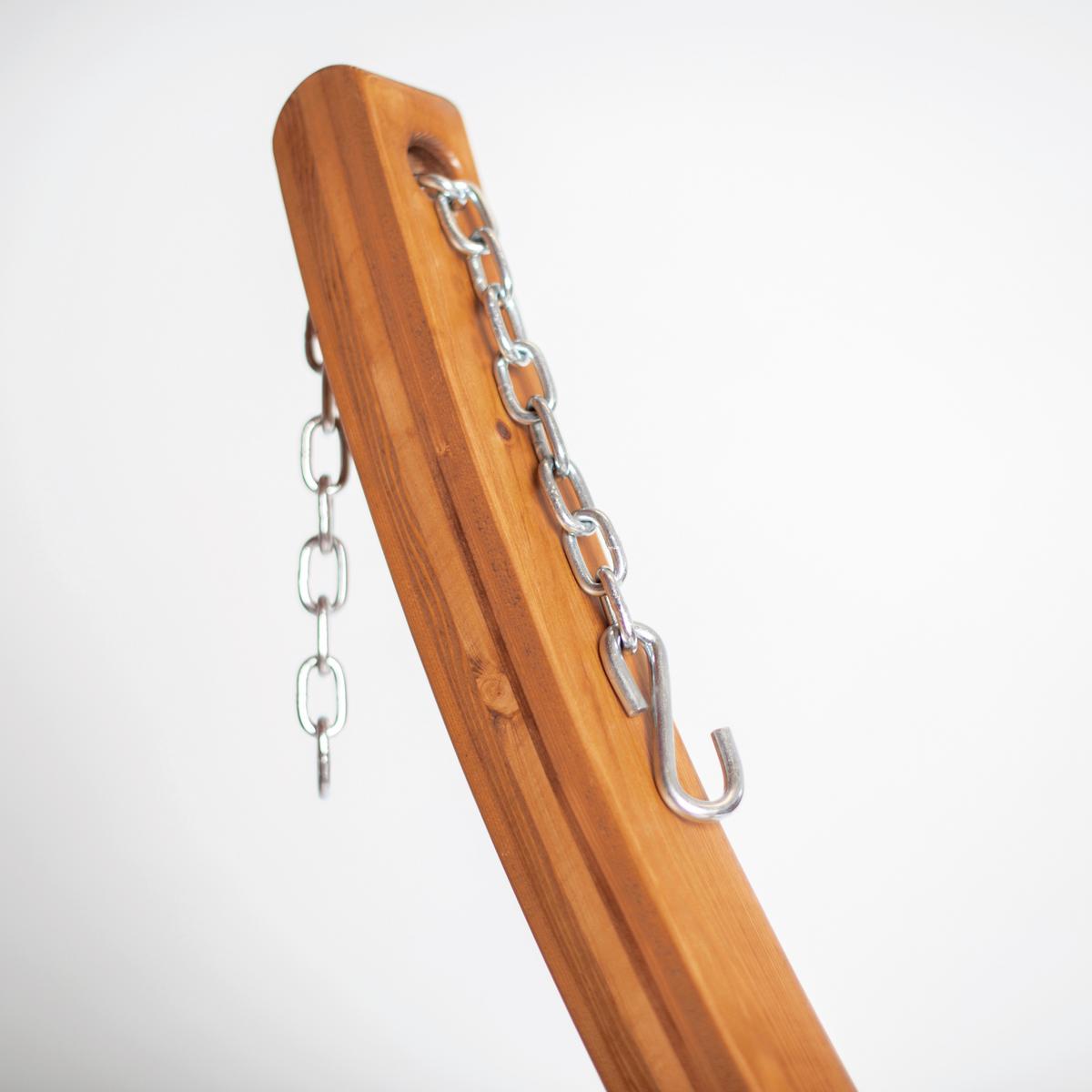 Hängemattengestell Stand for Kingsisze Hammocks Braun - Eukalyptusholzfarben, KONVENTIONELL, Holz (425/135/148cm) - La Siesta