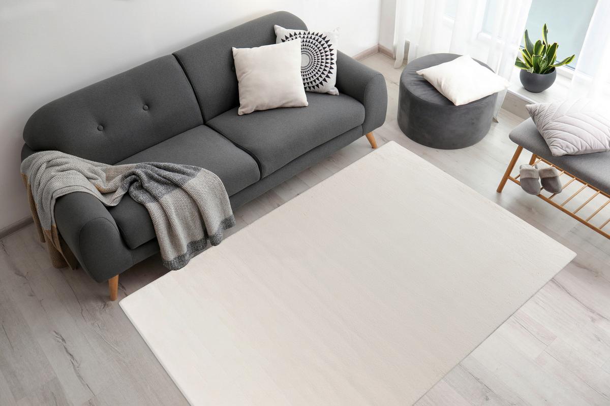 Teppich Rabbit Prime 125 - Weiss, Konventionell, Textil (160/230cm) - Kayoom