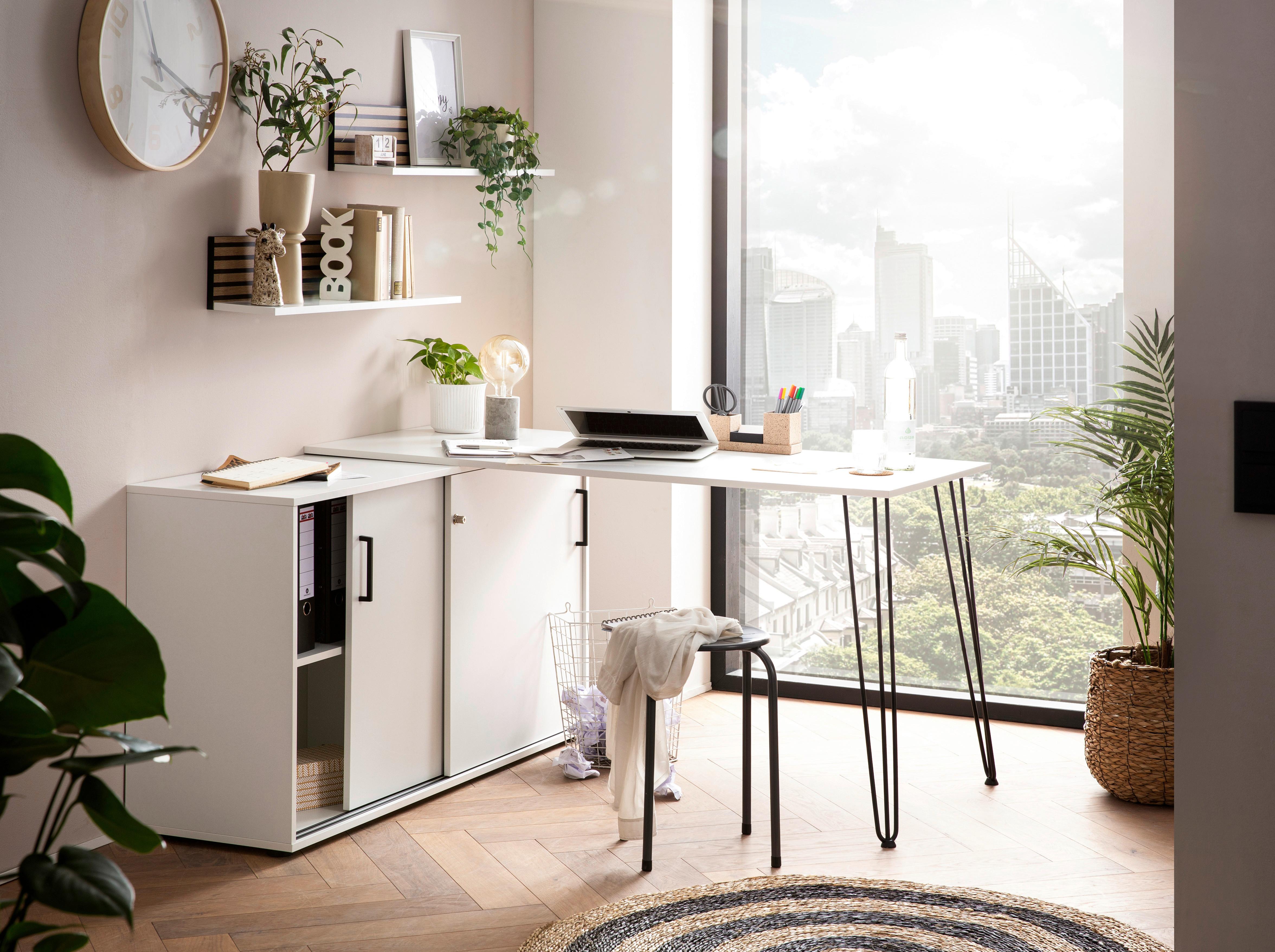 Regal Ekko Weiß/Eichefarben - Eichefarben/Weiß, MODERN, Holzwerkstoff (80/15,7/17,3cm) - MID.YOU