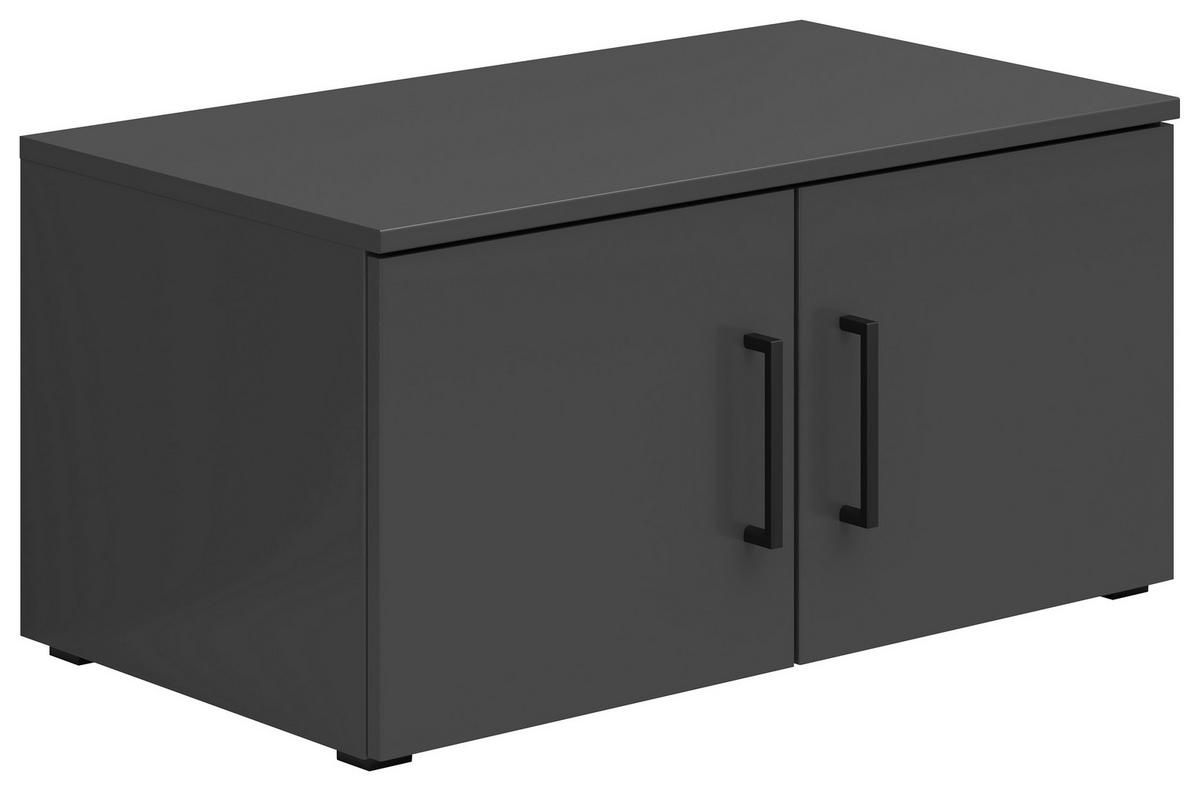 Nastavek Za Omaro Multistauraum - črna/barve grafita, Moderno, umetna masa/leseni material (70/35/40cm) - Premium Living