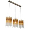 HÄNGLAMPA STAB - bärnstensfärgad/champagne, Modern, metall/glas (81/20/150cm)
