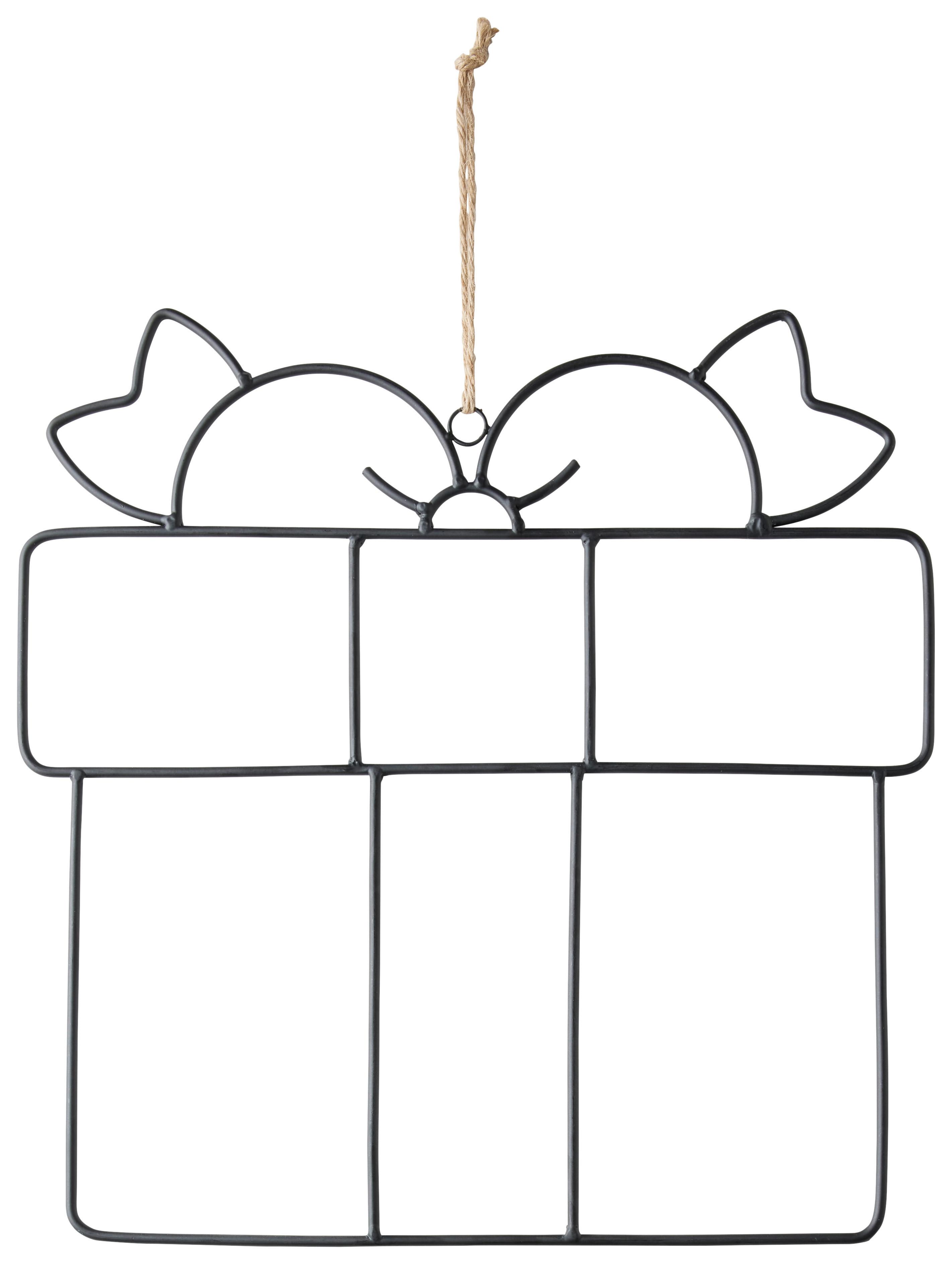 Függődísz Natale - fekete, Konventionell, fém (38/39cm) - Modern Living