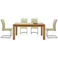 Schwingstuhl in Creme - Chromfarben/Creme, KONVENTIONELL, Textil/Metall (45,5/96/62cm) - MÖMAX modern living