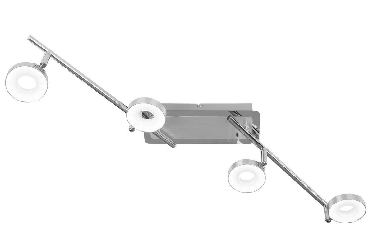 LAMPA REFLEKTOROWA LED INELE *SBN*SH* - kolor aluminiowy/kolor chromowy, Design, metal (84,5/9/18,8cm) - Novel