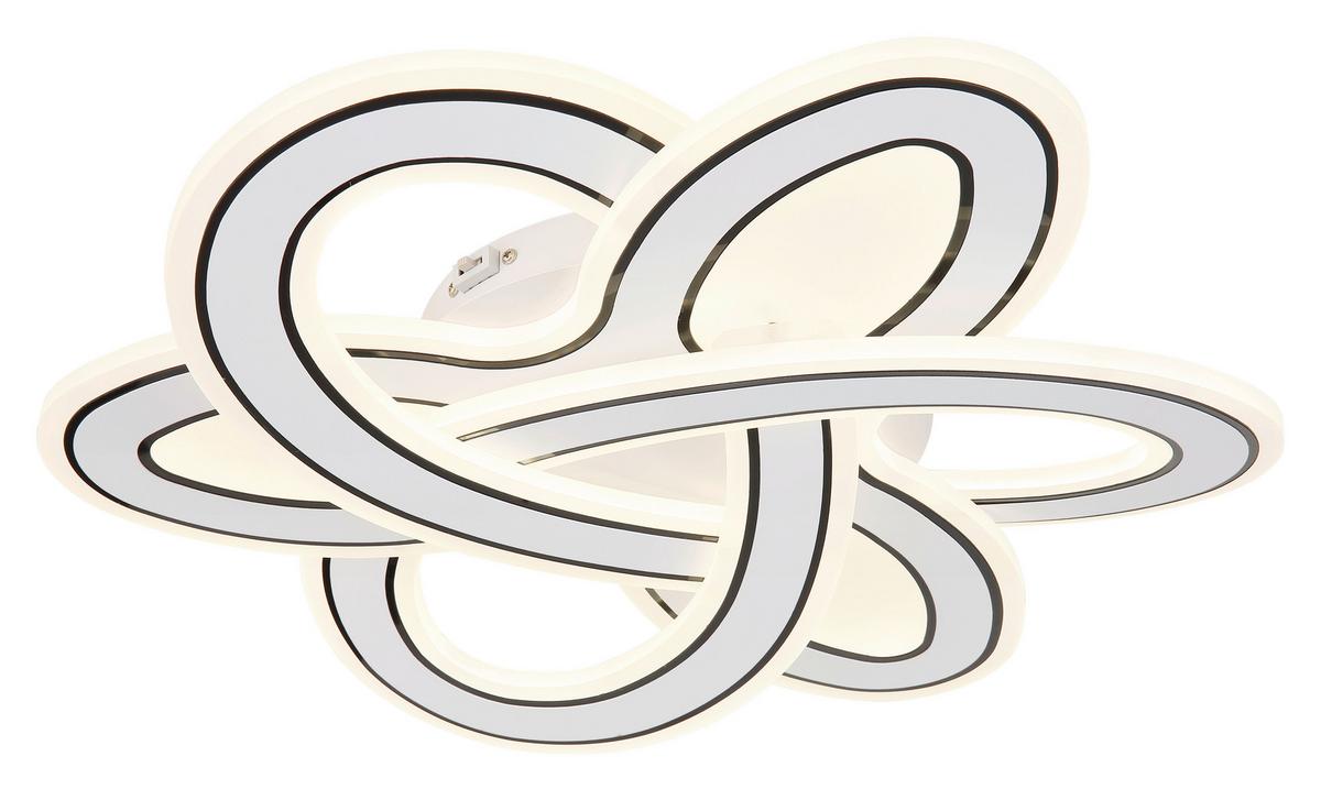 LED Mennyezeti Lámpa 48555-48 - krómszínű/opál, Design, műanyag/fém (50/8cm) - Globo