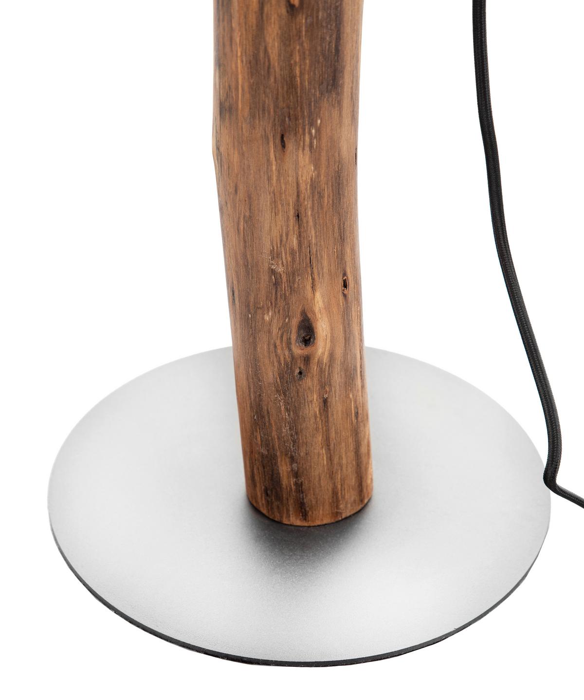 STEHLEUCHTE 40110146X NORIN - Weiss/Braun, Natur, Holz/Textil (30/139cm)