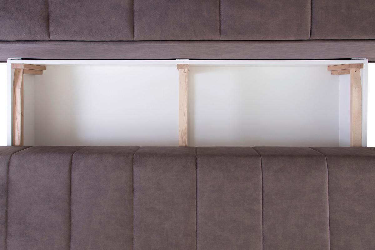 Zofa S Posteljno Funkcijo Sevilla, Rjava / Bež - srebrne barve/bež, Moderno, tekstil/les (200/100/75cm) - Mömax