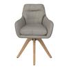 CHAISE ACCOUDOIRS JUANA - Beige/couleur naturelle, MODERN, textile/bois (61/93/65cm) - Bessagi Home