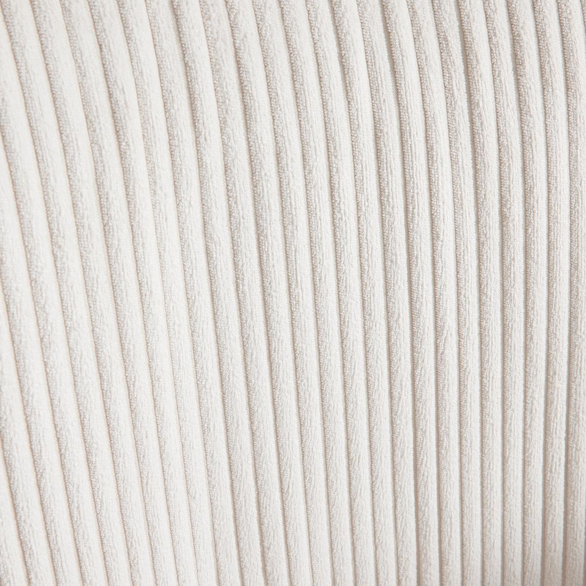 Armlehnstuhl Rosalia Beige Cord Drehbar Gepolstert - Beige/Schwarz, MODERN, Holz/Textil (65/87,5/61,5cm) - Bessagi Home