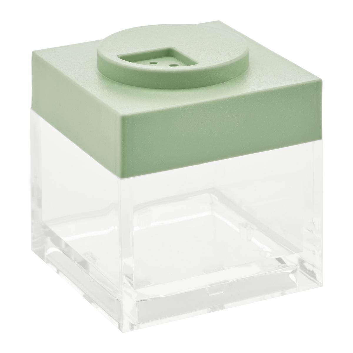 Vorratsdose Adorno in Transparent/Grün ca. 100ml - Salbeigrün/Transparent, Kunststoff (5/5/5,5cm)