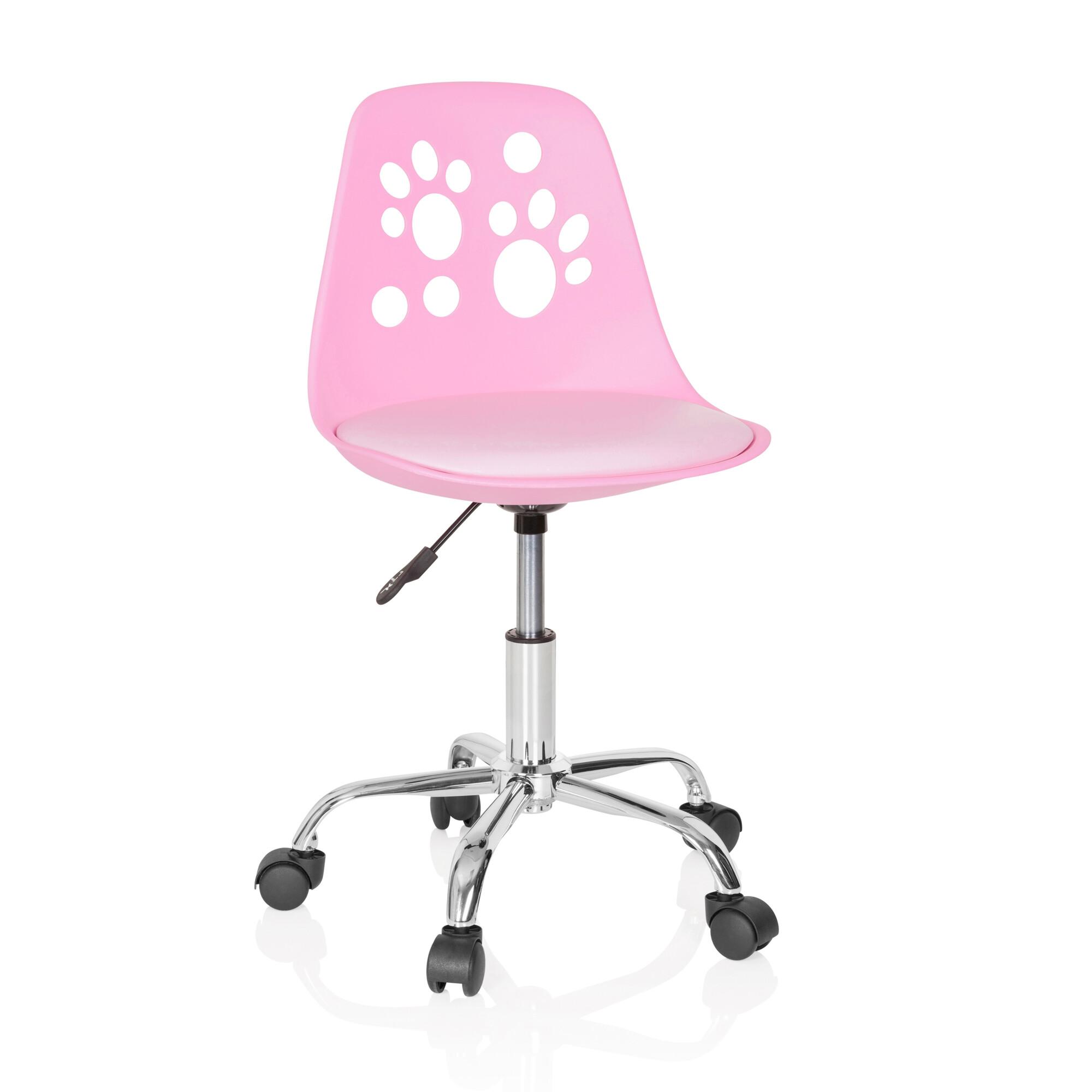 Mladinski Vrtljivi Stol Fancy I, Roza - pink, Moderno, umetna masa/tekstil (40/72-82/44cm) - MID.YOU