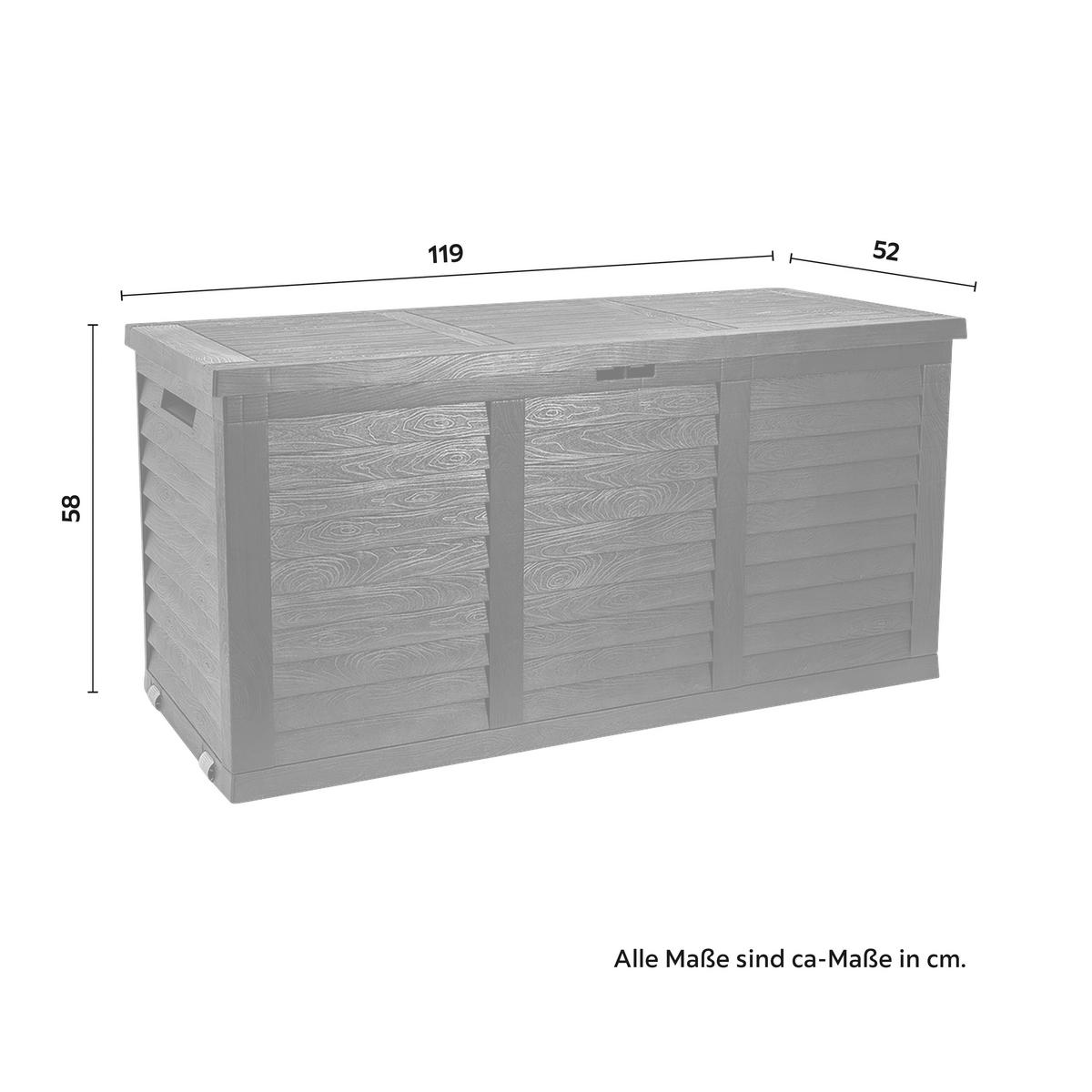 Párnatartó Láda Hippo - antracit, Modern, műanyag (119/58/52cm) - Mömax