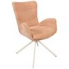 STOL MED ARMSTÖD STELLA - beige/rosa, Design, metall/textil (58/91/65cm) - Mömax