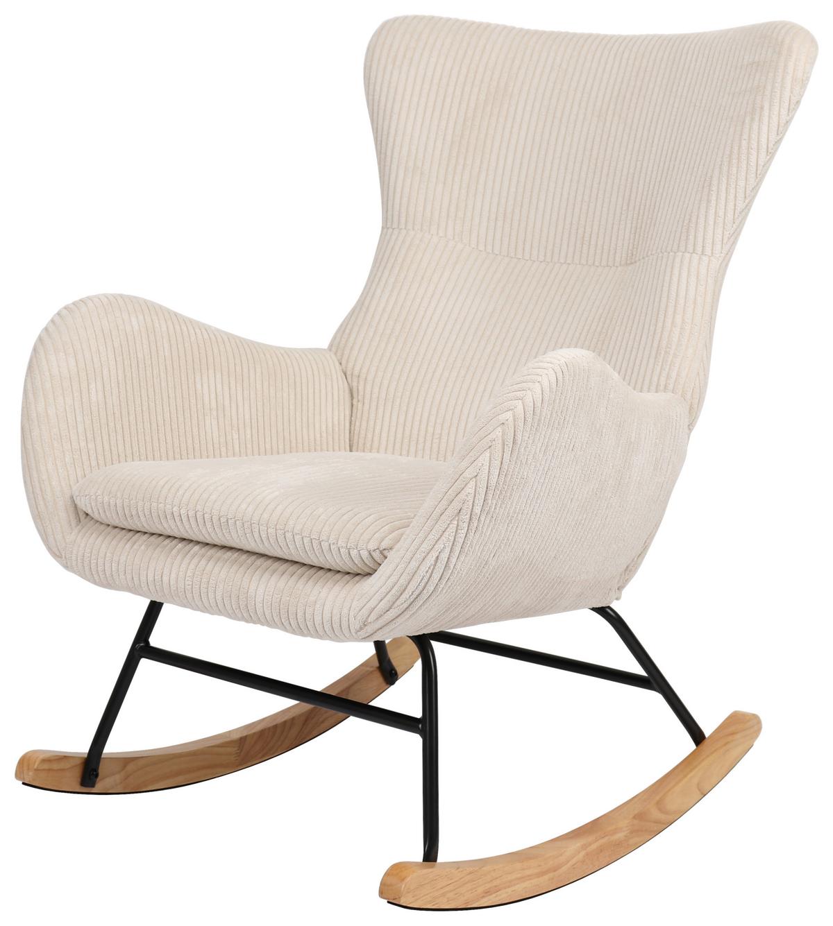 Gugalni Fotelj Granny, Krem Barva - krem barve/naravne barve, Moderno, kovina/tekstil (67/92/85cm)