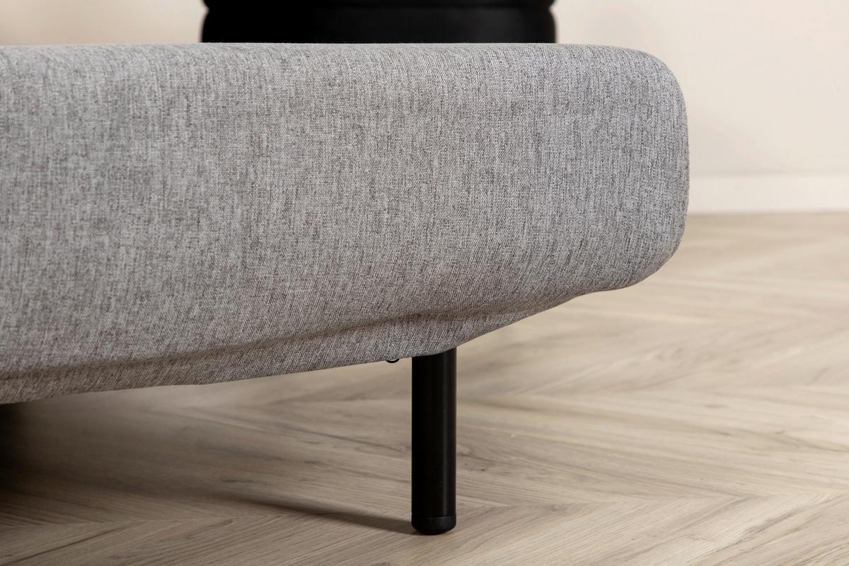 SCHLAFSESSEL VICKY - Schwarz/Grau, Design, Textil/Metall (70/88/80cm) - Livetastic