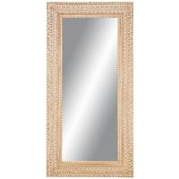 Wandspiegel ca. 90x180x3,5cm - Weiss/Hellrosa, Romantik / Landhaus, Glas/Holz (90/180cm) - Premium Living